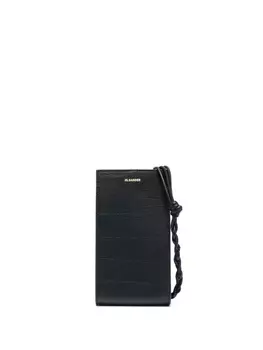 Jil Sander сумка через плечо с логотипом, черный