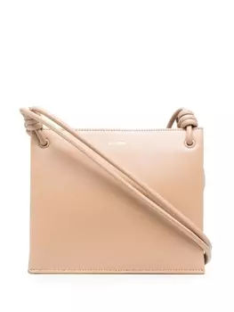 Jil Sander сумка через плечо с логотипом, нейтральный цвет