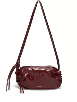 Jil Sander сумка через плечо с логотипом, красный
