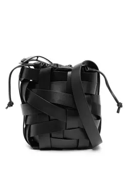 Jil Sander сумка через плечо с переплетенным дизайном, черный