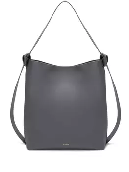 Jil Sander сумка на плечо Knot Hobo среднего размера, серый