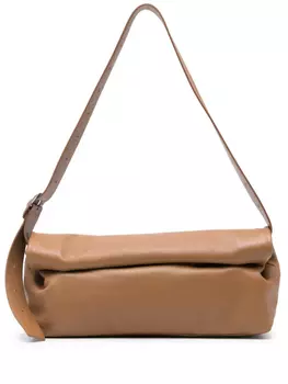 Jil Sander сумка на плечо Rollup среднего размера, коричневый