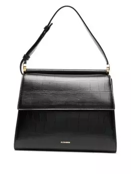 Jil Sander сумка на плечо с логотипом, черный