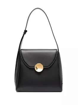 Jil Sander сумка на плечо с металлическим декором, черный