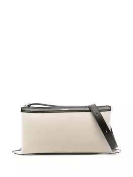 Jil Sander сумка на плечо с отделкой из кожи, нейтральный цвет