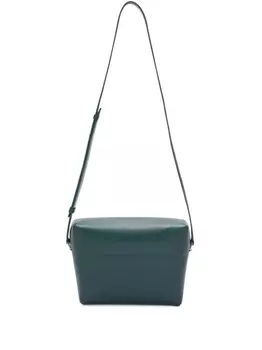 Jil Sander сумка на плечо с тисненым логотипом, зеленый