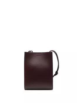 Jil Sander сумка на плечо с тисненым логотипом, красный