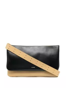 Jil Sander сумка на плечо в стиле колор-блок, нейтральный цвет