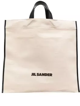 Jil Sander сумка-тоут Border Book, белый
