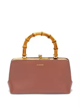 Jil Sander сумка-тоут Goji Bamboo размера мини, коричневый