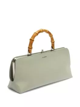 Jil Sander сумка-тоут с логотипом, зеленый