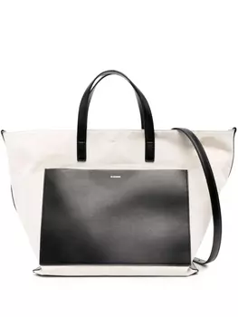 Jil Sander сумка-тоут среднего размера, нейтральный цвет