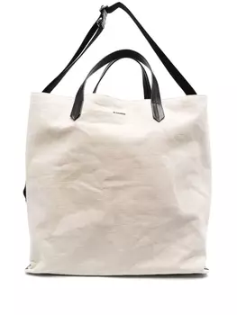 Jil Sander сумка-тоут Tape среднего размера, нейтральный цвет