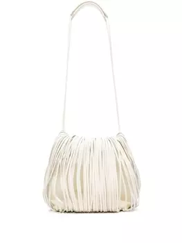 Jil Sander сумка-ведро Dumpling Fringe, белый