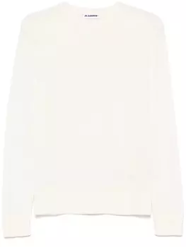 JIL SANDER+ свитер из шерсти мериноса, белый