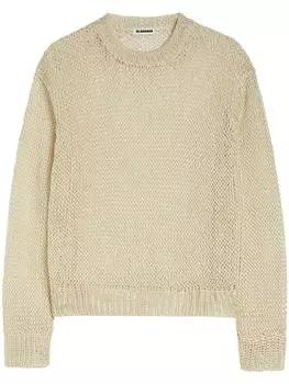 Jil Sander свитер рыхлой вязки, нейтральный