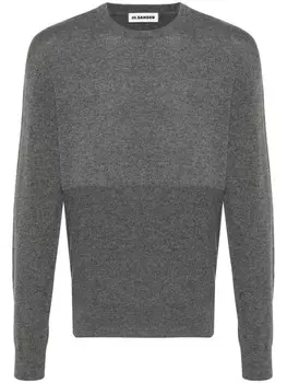 Jil Sander свитер с круглым вырезом, серый