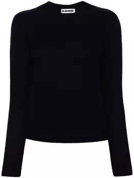 Jil Sander свитер с круглым вырезом, синий