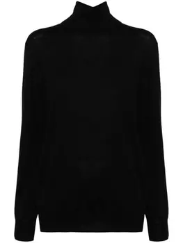 Jil Sander свитер с высоким воротником, черный