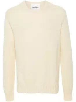 Jil Sander свитер в рубчик, нейтральный цвет
