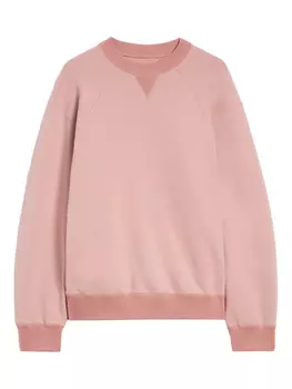 Jil Sander толстовка с круглым вырезом, розовый