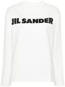 Jil Sander толстовка с логотипом, нейтральный цвет