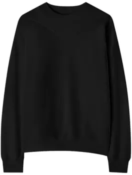 Jil Sander толстовка с вышитым логотипом, черный