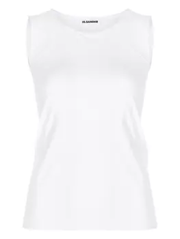 Jil Sander топ без рукавов, белый