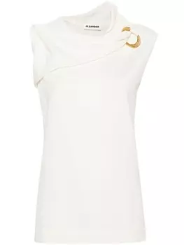 Jil Sander топ без рукавов, нейтральный цвет