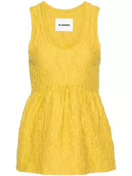 Jil Sander топ без рукавов, желтый