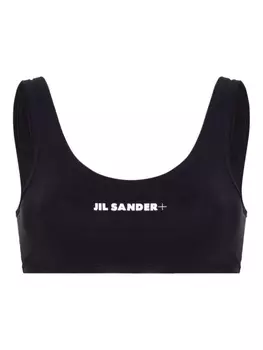 Jil Sander топ бикини с логотипом, синий