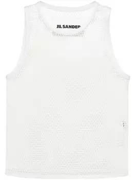 Jil Sander топ рыхлой вязки, белый