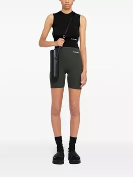 Jil Sander топ с логотипом, черный