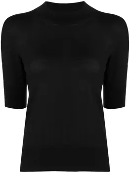 Jil Sander топ тонкой вязки, черный