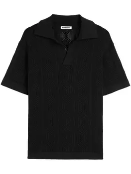 Jil Sander трикотажная рубашка поло