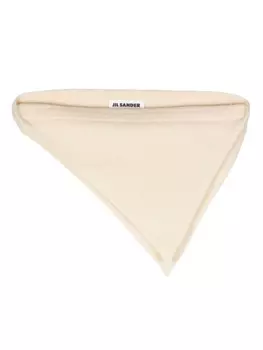 Jil Sander трикотажный платок из шерсти, нейтральный цвет