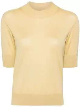 Jil Sander трикотажный топ с воротником-стойкой