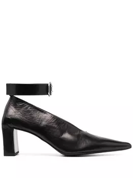 Jil Sander туфли с заостренным носком, черный