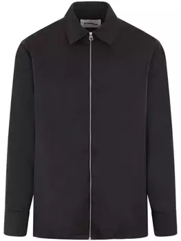Jil Sander твиловая рубашка, черный