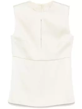 Jil Sander твиловый топ, нейтральный цвет
