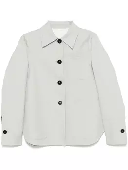 Jil Sander твиловый жакет, зеленый