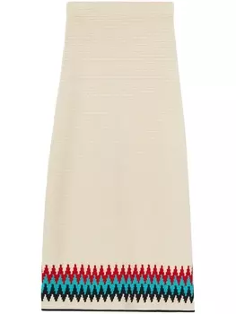 Jil Sander юбка А-силуэта с завышенной талией, белый