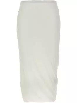 Jil Sander юбка миди, белый