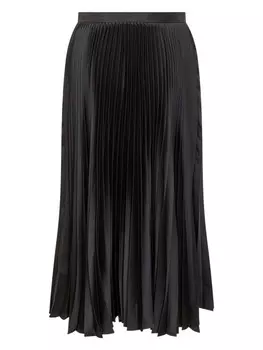 Jil Sander юбка миди со складками, черный