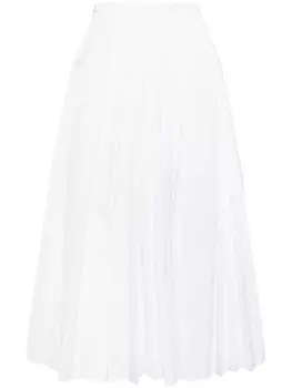 Jil Sander юбка с завышенной талией, белый