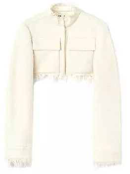 Jil Sander укороченная куртка, белый