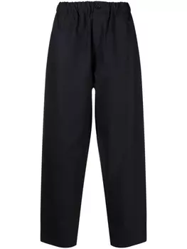 Jil Sander укороченные брюки прямого кроя, синий