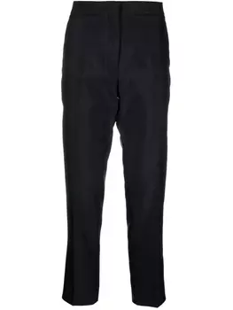 Jil Sander укороченные брюки строгого кроя, синий