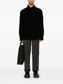 Jil Sander вельветовая рубашка, черный