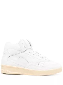 Jil Sander высокие кроссовки, белый